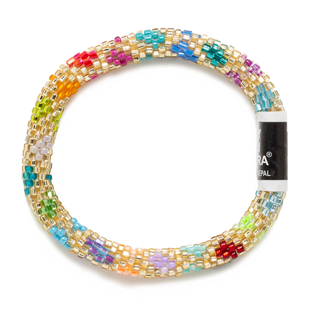 Lily and Laura Aromatherapy Bracelet Rainbow Gold