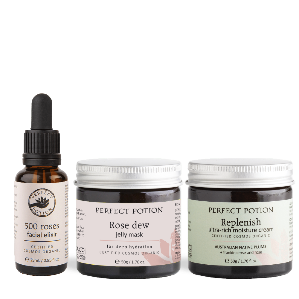 Replenish With Roses Skin Trio