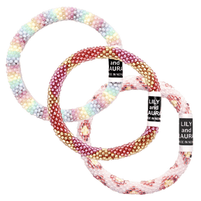 Trio of Aromatherapy Bracelets Sunrise Rainbow