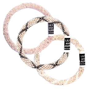 Trio of Aromatherapy Bracelets Pink