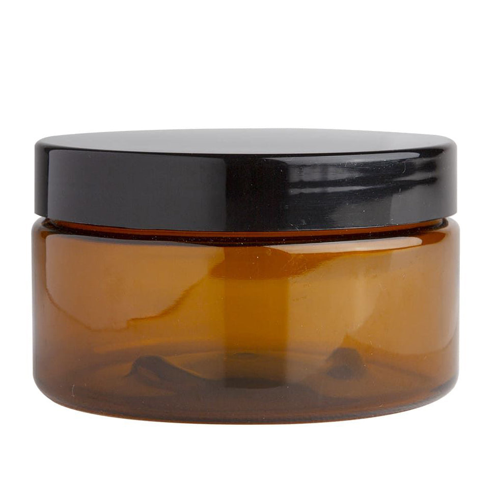 Amber PET jar with cap - 250g